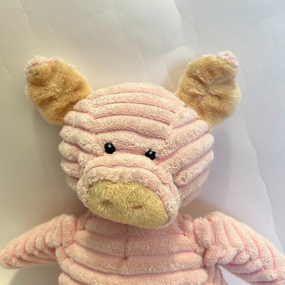 Unipak Kordy Pink Pig Plush Stuffed Animal Toy 14" wide wale corduroy - Picture 2 of 11